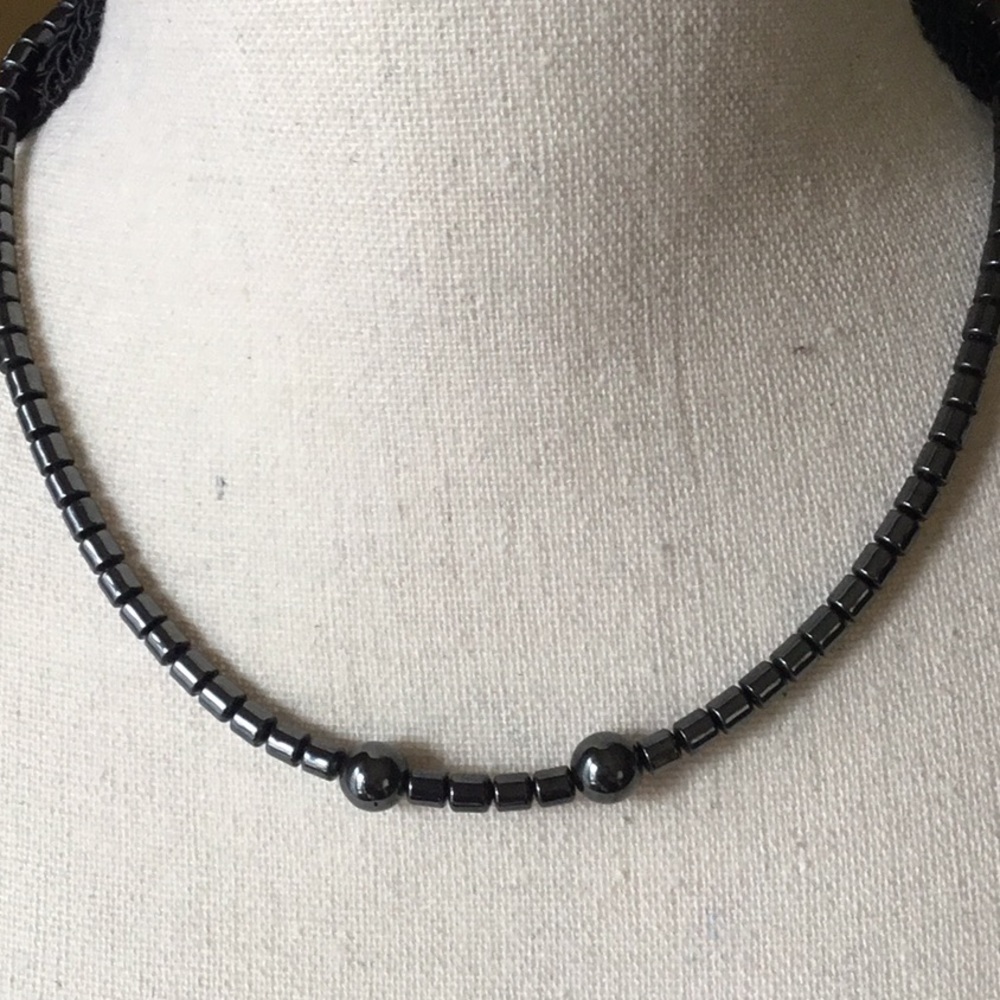 Natural Hematite 17 1/2 inch choker